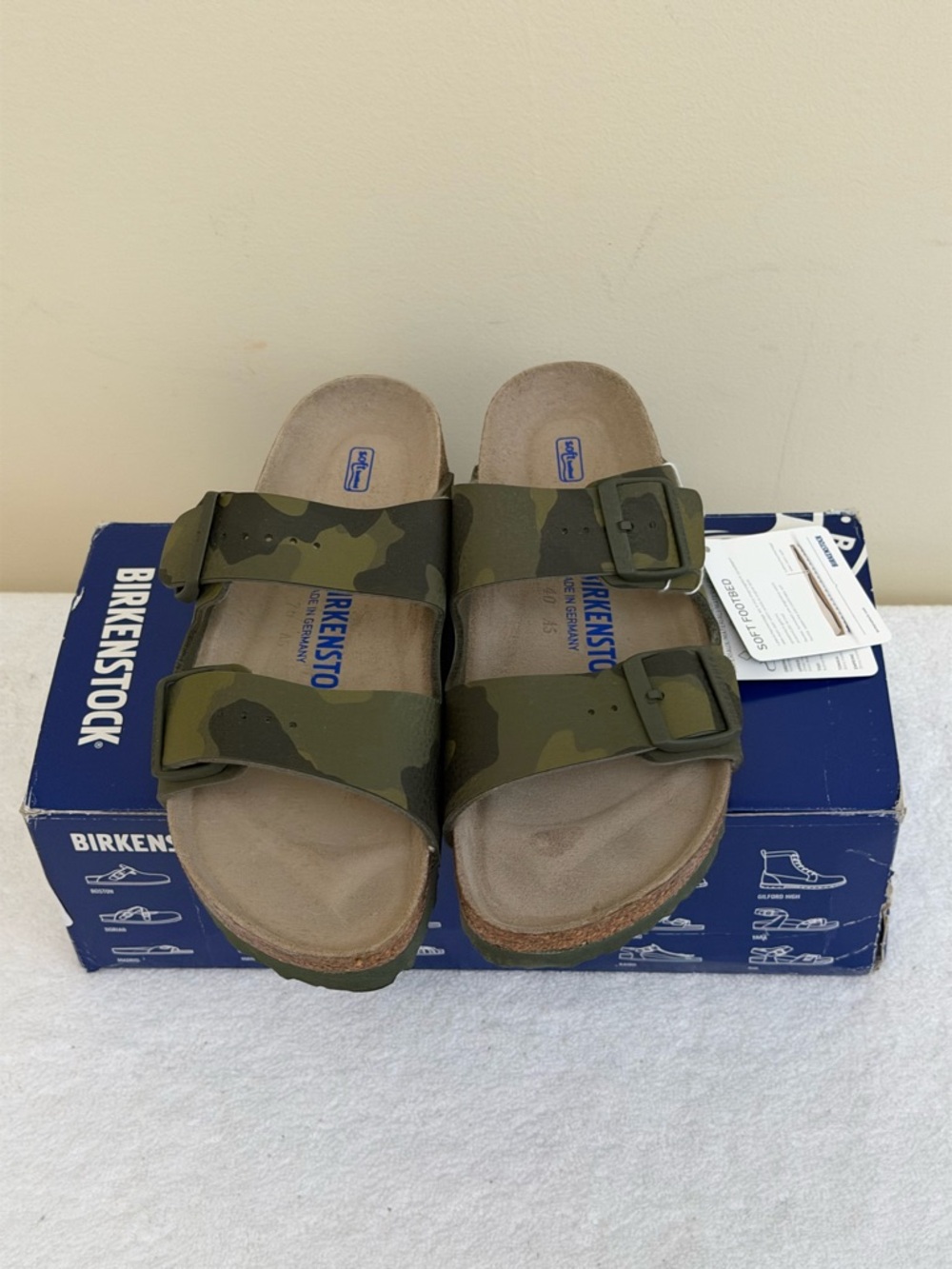 Birkenstock Arizona Bioko-Flor Soft Footbed Sandals Size EU38, US W7/M5 - Picture 6 of 7